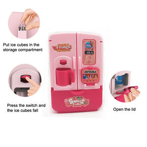 Ensemble de cuisine miniature de jeu de rôle le plus populaire, en plastique ABS, pour couper les légumes, appareils électroménagers, réfrigérateur, jouets pour enfants - Product Image 4