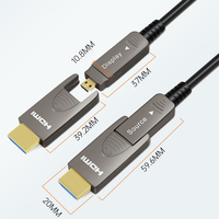 Câble HDMI détachable dans le mur 8k 4k moniteur projecteur Home cinéma haute définition micro HDMI 2.1 AOC câble à fibre optique