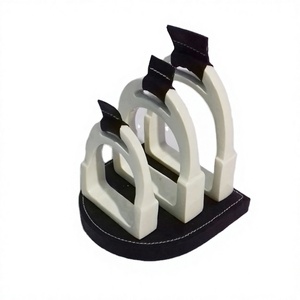 อุปกรณ์สำนักงานโกลนม้าขาวตั้งโต๊ะแสดงหนังสือโลหะตกแต่งบ้าน - Product Image 1