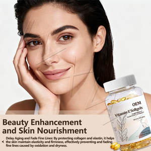 Cápsulas de Gel Suave de Vitamina E, Suplemento Nutricional de Vitamina E, Protege la Salud Celular, Cápsulas Blandas de Vitamina - Product Image 4