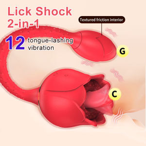 Vibrador de Silicona Lotus Rojo para Mujeres - Estimulador de Punto G con 12 Modos de Vibración <span class=keywords><strong>Es</strong></span> <span class=keywords><strong>un</strong></span> juguete sexual para adultos. - Product Image 3