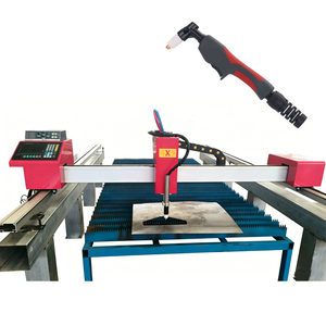 เครื่องตัดพลาสม่า CNC แบบพกพาขนาดเล็ก ใช้มอเตอร์สเต็ปเปอร์ เหล็กอ่อน เหล็กกล้า เกียร์ 110V 220V สำหรับงานตัดแผ่นโลหะในโรงงาน - Product Image 1
