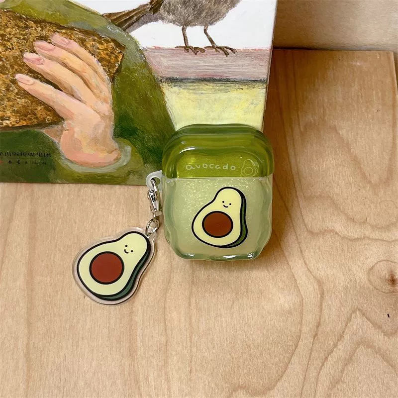 Avocado earphone case+Pendant
