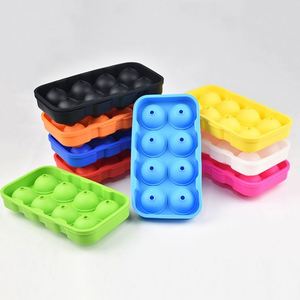 Factory Recommended 8 Hole Silicone Hockey Puck Ice Mold Cross Border Food Grade With Self Sealing Easy Release - Product Image 2