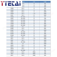 Diode redresseuse à barrière Schottky à récupération rapide 32Values 1N4001 1N4004 1N4007 1N5408 UF4007 1N5817 1N5819 1N5822 1N4148