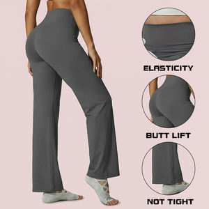 Conjunto Completo de Yoga: Pantalones de Yoga de Cintura Alta con Corte Acampanado + Herramientas de Masaje + <span class=keywords><strong>Calcetines</strong></span> de Yoga Antideslizantes para Fitness y Recuperación en Casa - Product Image 4
