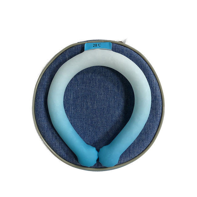 Neck Cooler Thermal Insulated Carry Bag PCM28 Smart Ice Ring Cooling Tube