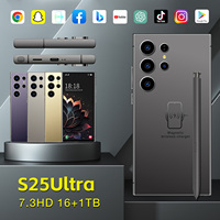 Teléfono Móvil S25 Ultra 5G LTE HD 16GB/1TB, Pantalla OLED de 7.3 Pulgadas, 120Hz, Carga de 65W, 8000mAh, Android 15, 108MP, Octa Core, 4G 5G LTE, Español