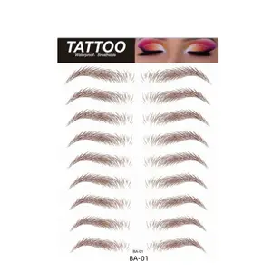 Augenbrauen Tattoo Aufkleber 6d Haar ähnliche Authentic Brow Wasserdichte Augenbrauen Transfers Aufkleber Peel Off Groom ing Shaping Makeup Stick