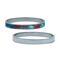 Conception personnalisée pour femmes unisexe Couple Bracelet Bracelet Bijoux Blanc Sublimation Cuir Cercle Charme Style De Mode