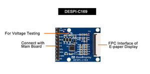 Placa Adaptadora de Pantalla de Tinta Electrónica DESPI-C169 de 1.69 Pulgadas, Compatible con el Controlador Spectra 6 E-Paper HAT y Plataformas Arduino STM32 MCU - Product Image 5