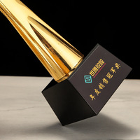Trophée en métal personnalisé Conception 3D à base de métal imprimé UV pour le cadeau d'artisanat de champion de course d'événement sportif