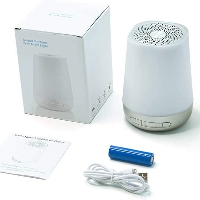 Foreign Trade Sleep Aid Device Baby Soothing Lullaby Tool Colorful Night Light White Noise Ambient Lamp Speaker USB-Powered