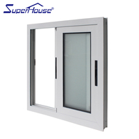 Ventanas y Puertas Modernas Resistentes a Huracanes, Vidrio Triple, Marco de Aluminio, Estilo Abatible y Corredero, Cortina Colgante para Apartamentos