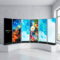 Écran d'affichage numérique vidéo étanche Vislat, panneau publicitaire, écran LED pliable P2.5, prêt à l'emploi, stand d'affichage LED