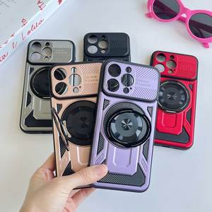 磁気リングアーマー防爆レンズスタンドキックスタンドLichicase回転カメラ360ワイヤレス携帯電話ケース - Product Image 6