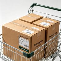 Boîte d'expédition en carton ondulé écologique recyclé imprimée sur mesure pour la logistique, l'entrepôt, le déménagement, la vente en gros