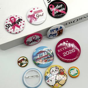 Badge en métal personnalisé en gros d'usine, badge en étain, impression de logo, badge en étain vierge, plaque en étain, 58 mm, badge en métal pas cher - Product Image 4