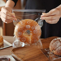 Conception Personnalisée Sac à Pain en Plastique Alimentaire Cellophane Emballage Stockage Boulangerie Toast Sandwich Pain Sac d'Emballage