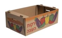 Plateau de fruits personnalisé cerise ananas banane pomme boîte d'expédition en carton ondulé écologique