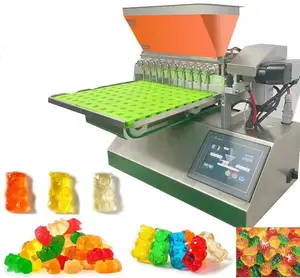 Mini máquina de llenado de oso de goma para uso doméstico, máquina para hacer dulces de gelatina