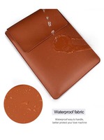 Étui pour ordinateur portable FULINTE avec logo personnalisé, moule privé, étanche, fin, en cuir PU, 13-15 pouces, avec tapis de souris pour Macbook
