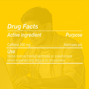 Tabletas de Cafeína de Fábrica, Mejora la Concentración y Aumenta la Energía y Vitalidad, Suplementos Energéticos - Product Image 3