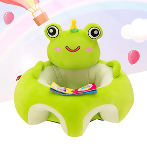 Seggiolino per bambini in peluche per imparare a sedersi di sicurezza Anti-caduta posteriore sedia comoda per bambini sofà con divano morbido con libro giocattolo - Product Image 2