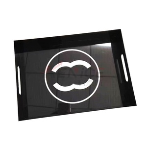 현대적인 디자인 아크릴 트레이 디스플레이 스탠드 테이블 상단 5 면 Perspex 레스토랑 소매 제품 디스플레이 상자 - Product Image 3
