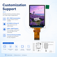 2,0 Zoll TFT LCD Display Modul 240x320 Kompakter FPC IPS Bildschirm für Fernbedienungen und Smart Device Projektlösungen