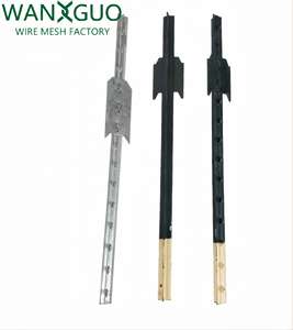 Poteau en T de 2,0 m vert peint, durable et économique, avec plaque, cadre métallique anti-corrosion, traité thermiquement pour ferme d'élevage, forme <span class=keywords><strong>creuse</strong></span> - Product Image 2