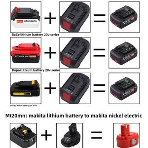 Nuevo Adaptador de Batería de Iones de Litio para Convertir Baterías de Herramientas Eléctricas de 18V/20V a Baterías de Taladro Inalámbrico - Product Image 3