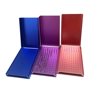 Scatola per Frese Dentali ad Alta Velocità in Alluminio Autoclavabile con 152 Fori, Accessorio per Trapano Dentale - Product Image 1