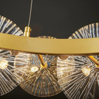 Lustres de luxe nordiques modernes personnalisés lampe de nuit en cristal à haut plafond pour hôtel mariage maison or lustre-salon pour chambre