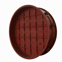 Vanne papillon de ventilation électrique, vanne à persiennes industrielle pour pipeline, vanne d'air manuelle en acier inoxydable pour gaz de combustion, vente en gros