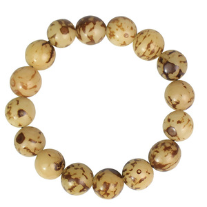 Flower Bodhi Root <b>Bracelet</b> Natural Polished Unisex Religious Ceremony Jewelry Gift - Product Image 5