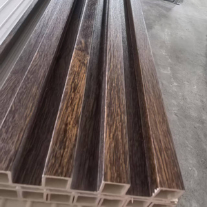 Hot bán không thấm nước PVC tấm Tường hạt gỗ rãnh Hội Đồng Quản trị cho TV nền WPC tường ốp Hội Đồng Quản Trị cho phòng khách - Product Image 1