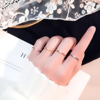 Anillo de Promesa de Boda de Acero Inoxidable con Diseño Simple y Personalizado, Joyería para Parejas en Forma de Gota, Oro de 18k, para Regalo para Mujeres