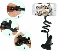 Support universel flexible pour téléphone portable avec pince pour lit, bureau, table - emballage en vrac