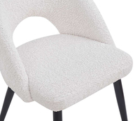 Chaises de salle à manger légères et luxueuses pour hôtels, chambres, restaurants et cafés, avec un tissu contemporain et un coussin doux et décontracté.