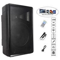 Système de sonorisation PA actif professionnel 400W avec haut-parleur de 15 pouces, caisson de basses, ensembles de karaoké sans fil, boîte DJ, TWS-MIC+FM+ECHO, Bocina Parlant