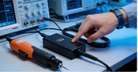 Tournevis sans balais à arrêt automatique, couple progressif 0,5-2,55 Nm ±3%, 700/1000 tr/min, 110V/220V, pour chaîne de montage