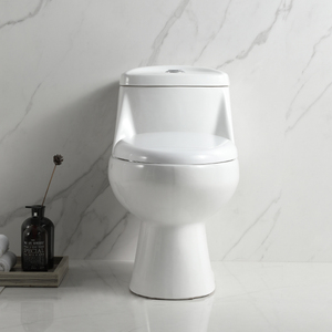 Inodoro de Cerámica Moderno Blanco Económico de Una Pieza con Doble Descarga y Silla de Inodoro de Cierre Suave - Product Image 4
