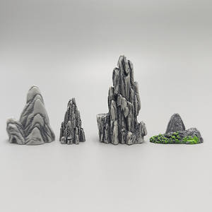 Nouvelles crêtes de rochers artificiels, pierres uniques, scène miniature, mousse, horticulture, aménagement paysager, artisanat décoratif en résine DIY - Product Image 4