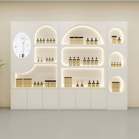 Vitrines de présentation cosmétiques haut de gamme |   Meubles de présentation laqués pour les soins de la peau, destinés aux salons de beauté et de manucure