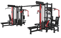 Équipement de fitness commercial multi-stations MMD, machine multifonctionnelle pour 8 personnes pour les salles de sport