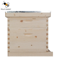 Ruche Dadant 10 Cadres Double Étage en Bois avec Cadres Assortis Disponible en Gros pour l'Apiculture
