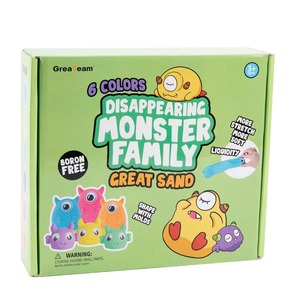 Disappearing Monster Family Slime <b>Kit</b> Boron-free Great Sand Magic Shape with Molds - Product Image 1
