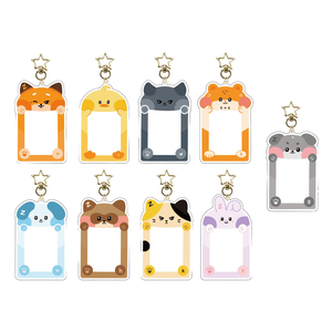 Porte-clés photo numérique en acrylique personnalisé avec impression sérigraphique, motif de dessin animé personnalisé pour cadeaux promotionnels - Product Image 1