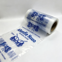 Rouleau de film plastique pour sachet d'eau 500 ml, emballage personnalisé imprimé, sachet pour jus, boisson, eau potable